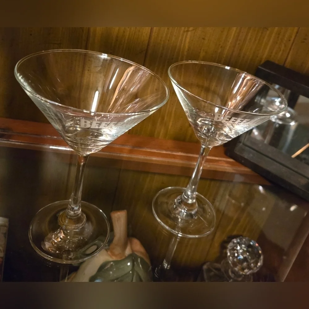 NWOT | Beefeater | Martini Glass Set | Set of Two | Perfect Condition - Picture 12 of 13
